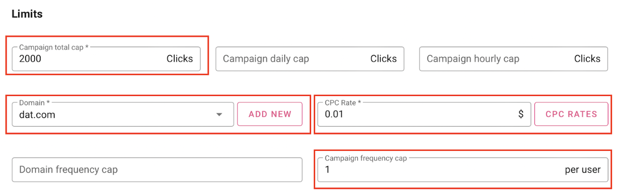 Campaigns tab